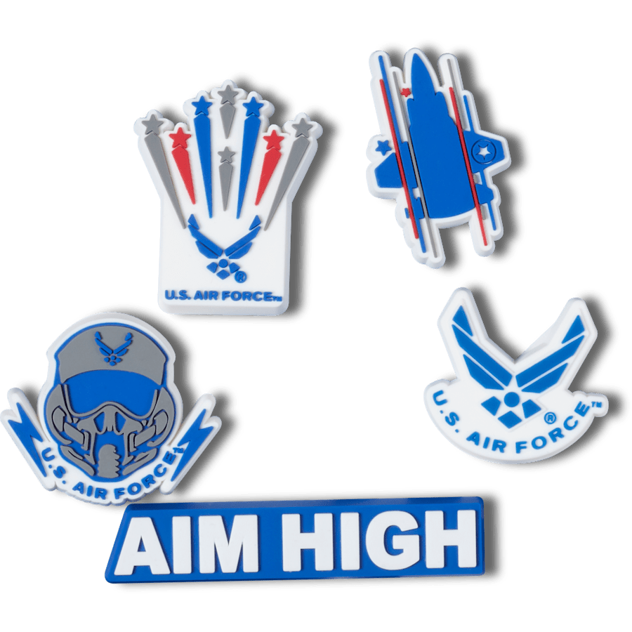 Crocs Armed Forces US Air Force 5Pck Jibbitz Shoe Charm