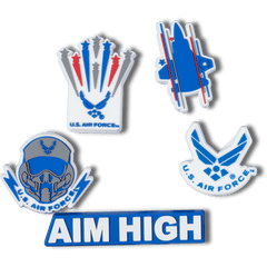 Crocs Armed Forces US Air Force 5Pck Jibbitz Shoe Charm