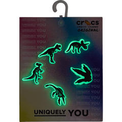Crocs Glow In The Dark Dino 5 Pack Jibbitz Shoe Charm