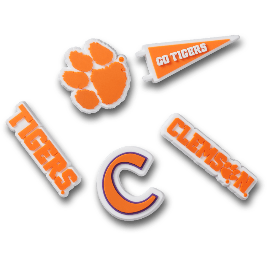 Crocs Clemson Univ 5 Pack Jibbitz™ charms