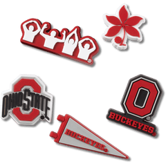 Crocs Ohio State University 5 Pack Jibbitz™ charms