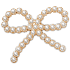 Crocs Pearl Bow Jibbitz™ charms