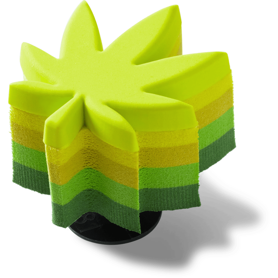 Crocs Stacked Hemp Leaf Jibbitz™ charms