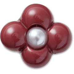 Crocs Expressive Floral Maroon Jibbitz™ charms