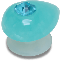 Crocs Aquamarine March Birthstone Collection Jibbitz™ charms