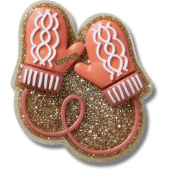 Crocs Glitter Pink Mittens Jibbitz™ charms