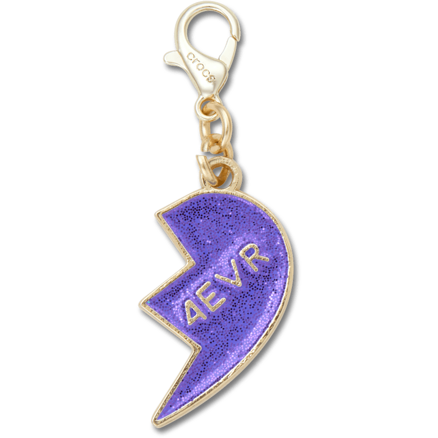 Crocs Purple Glitter BFF Charm Right Jibbitz Shoe Charm