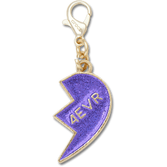 Crocs Purple Glitter BFF Charm Right Jibbitz Shoe Charm