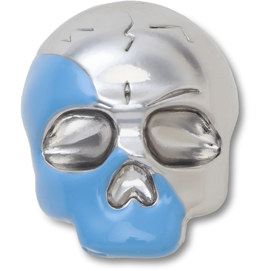 Crocs Silver and Blue Enamel Skull Jibbitz™ charms