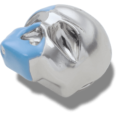 Crocs Silver and Blue Enamel Skull Jibbitz™ charms