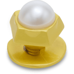 Crocs Gold Pentagon Pearl Jibbitz™ charms