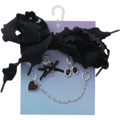 Crocs Laces and Dainty Bow Charm Kit Jibbitz Shoe Charm