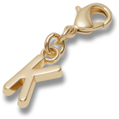 Crocs Gold Letter K Charm Jibbitz™ charms