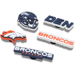 Crocs NFL Denver Broncos 5 Pack Jibbitz Shoe Charm