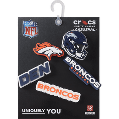 Crocs NFL Denver Broncos 5 Pack Jibbitz Shoe Charm