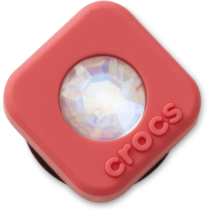 Crocs Red Square PVC SMT Gem Jibbitz™ charms