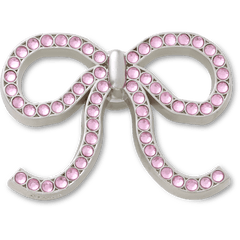 Crocs Pink Glittery Bow Jibbitz™ charms