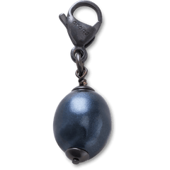 Crocs Silver Black SMT Pearl Charm Jibbitz charm