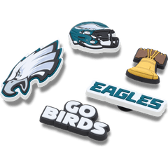 Crocs NFL Philadelphia Eagles 5 Pack Jibbitz Shoe Charm