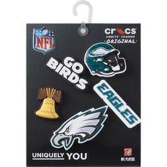 Crocs NFL Philadelphia Eagles 5 Pack Jibbitz Shoe Charm