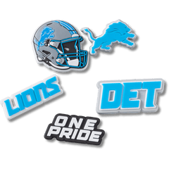 Crocs NFL Detroit Lions 5 Pack Jibbitz Shoe Charm