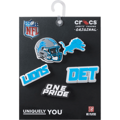 Crocs NFL Detroit Lions 5 Pack Jibbitz Shoe Charm