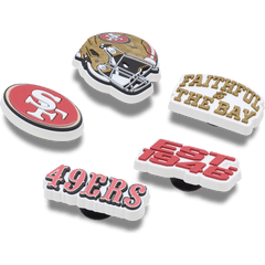 Crocs NFL San Francisco 49ers 5 Pack Jibbitz Shoe Charm