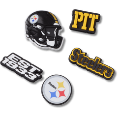 Crocs NFL Pittsburgh Steelers 5 Pack Jibbitz Shoe Charm