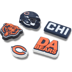 Crocs NFL Chicago Bears 5 Pack Jibbitz Shoe Charm