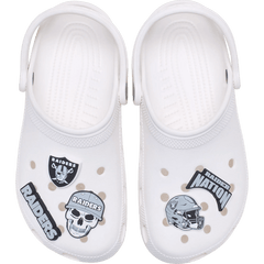 Crocs NFL Las Vegas Raiders 5 Pack Jibbitz Shoe Charm