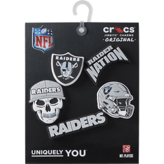 Crocs NFL Las Vegas Raiders 5 Pack Jibbitz Shoe Charm