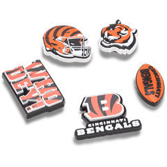 Crocs NFL Cincinnati Bengals 5 Pack Jibbitz Shoe Charm