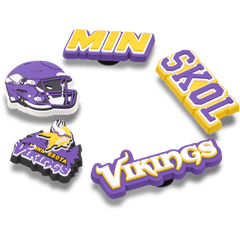 Crocs NFL Minnesota Vikings 5 Pack Jibbitz Shoe Charm