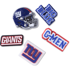 Crocs NFL New York Giants 5 Pack Jibbitz Shoe Charm