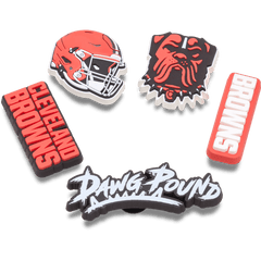 Crocs NFL Cleveland Browns 5 Pack Jibbitz Shoe Charm