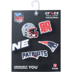 Crocs NFL New England Patriots 5 Pack Jibbitz Shoe Charm