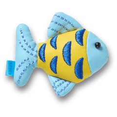 Crocs Blue and Gold Sparkle Fish Jibbitz™ charms