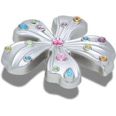 Crocs Silver Meta Gem Flower Jibbitz™ charms