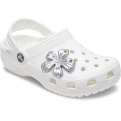 Crocs Silver Meta Gem Flower Jibbitz™ charms