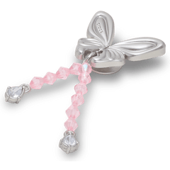 Crocs Silver Beaded Meta Butterfly Jibbitz™ charms