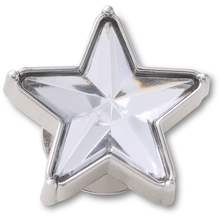 Crocs Silver Gem Sparkle Star Jibbitz™ charms