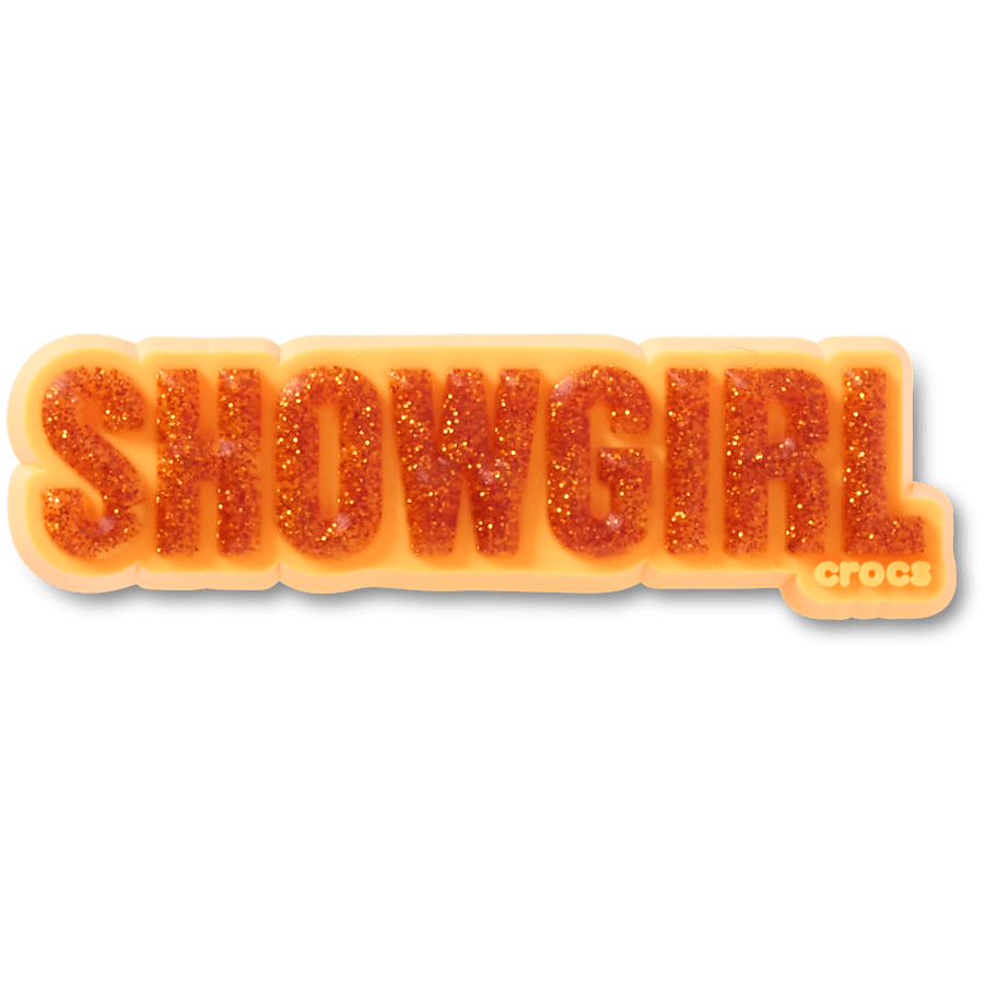 Crocs Orange Glitter Sign Jibbitz™ charms
