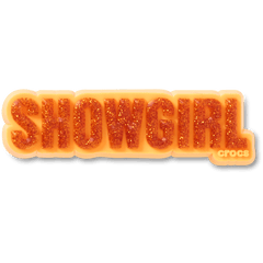 Crocs Orange Glitter Sign Jibbitz™ charms