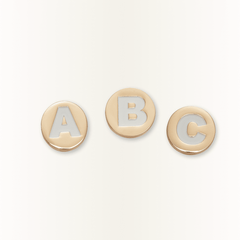 Crocs Gold Letter A-Z Jibbitz Shoe Charm