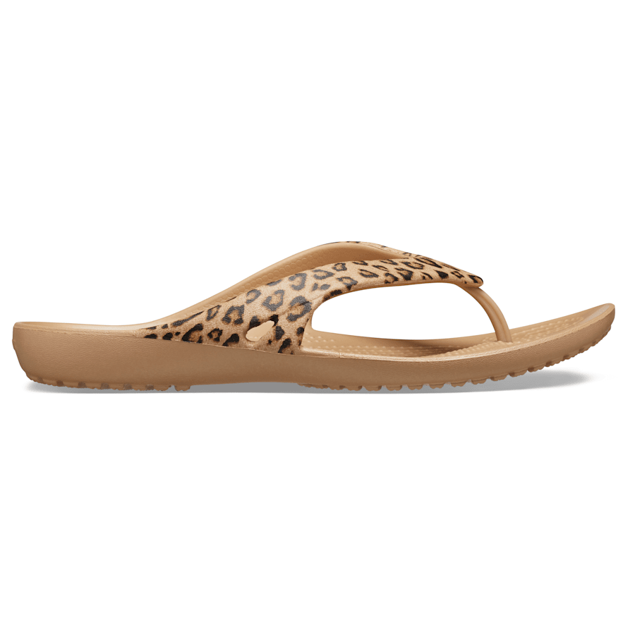 Crocs Women's Kadee II Leopard Flip