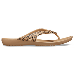 Crocs Women's Kadee II Leopard Flip