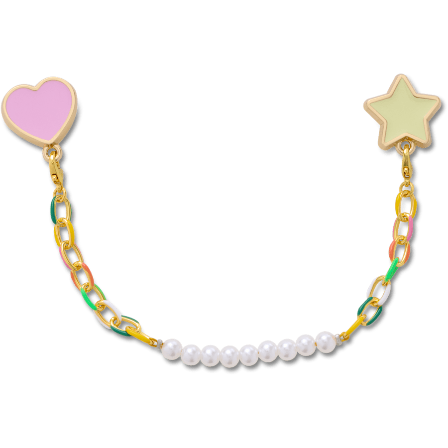 Crocs Pearl and Rainbow Bag Chain