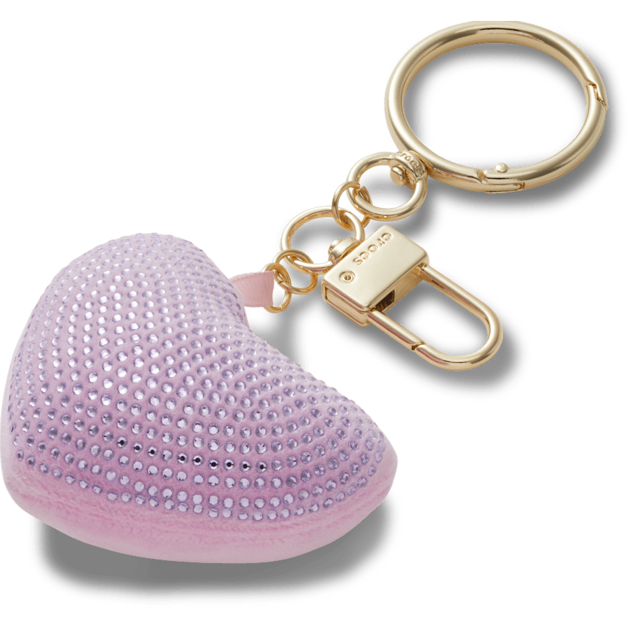 Crocs Plush Gem Heart Bag Charm