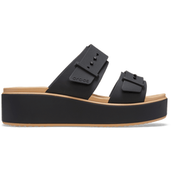 Crocs Brooklyn Buckle Matte Wrap Low Wedge