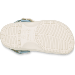 Crocs Toddler Classic Denim Flower Adjustable Backstrap Clog